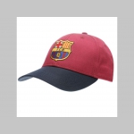 FC Barcelona šiltovka s vyšívaným logom, 100%bavlna  univerzálna veľkosť, zapínanie vzadu na suchý zips
